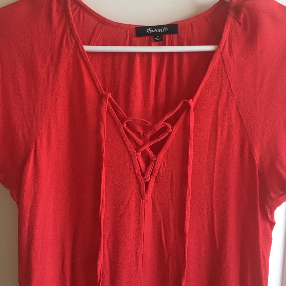 Cute cherry red Madewell dress